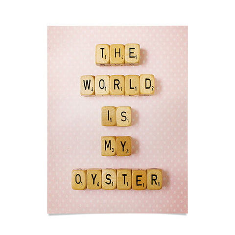 Happee Monkee The World Is My Oyster Poster