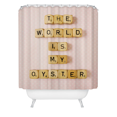 Happee Monkee The World Is My Oyster Shower Curtain