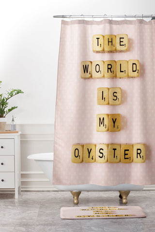 Happee Monkee The World Is My Oyster Shower Curtain And Mat