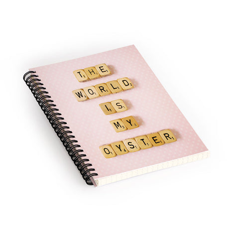Happee Monkee The World Is My Oyster Spiral Notebook