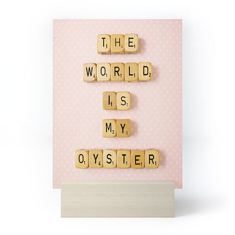 Happee Monkee The World Is My Oyster Mini Art Print