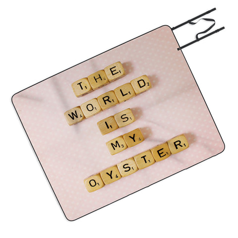 Happee Monkee The World Is My Oyster Picnic Blanket