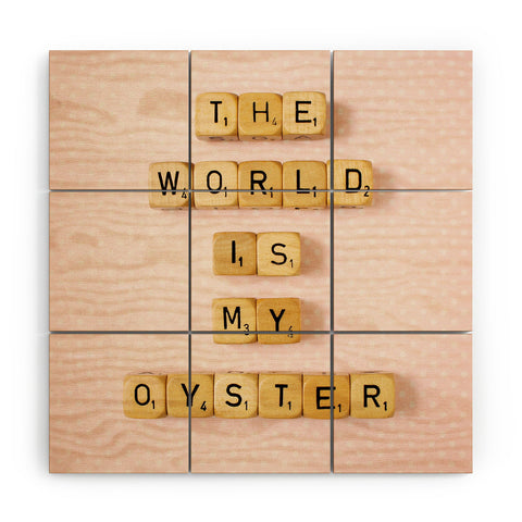 Happee Monkee The World Is My Oyster Wood Wall Mural