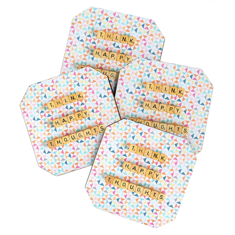 Happee Monkee Think Happy Thoughts Coaster Set