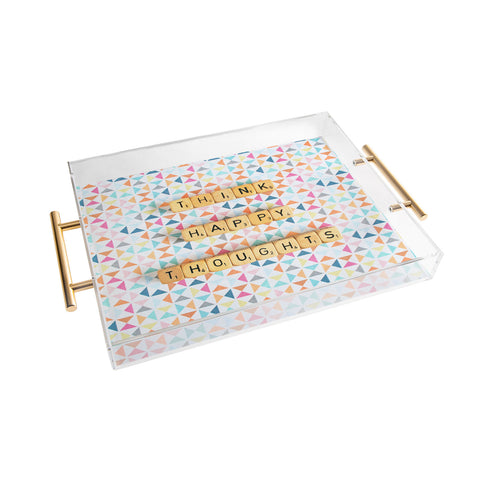Happee Monkee Think Happy Thoughts Acrylic Tray