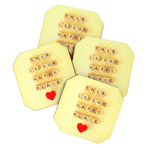 Happee Monkee This is Our Happy Place Coaster Set
