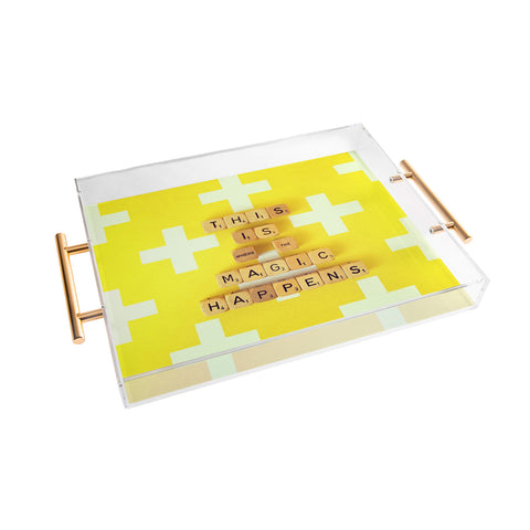 Happee Monkee This is Where The Magic Happens Acrylic Tray