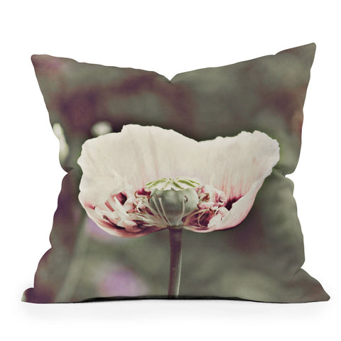Happee Monkee Violet Poppy Outdoor Throw Pillow