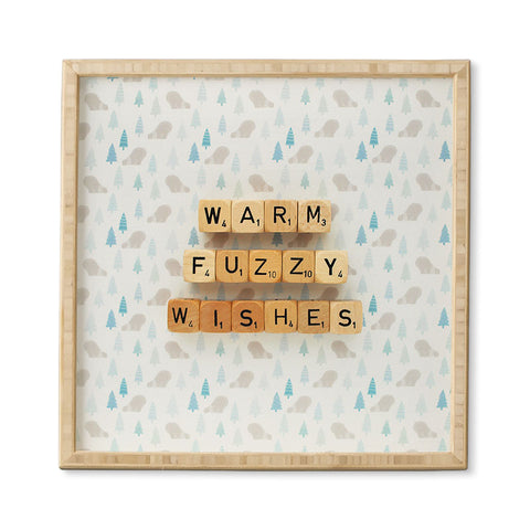 Happee Monkee Warm Fuzzy Wishes Framed Wall Art