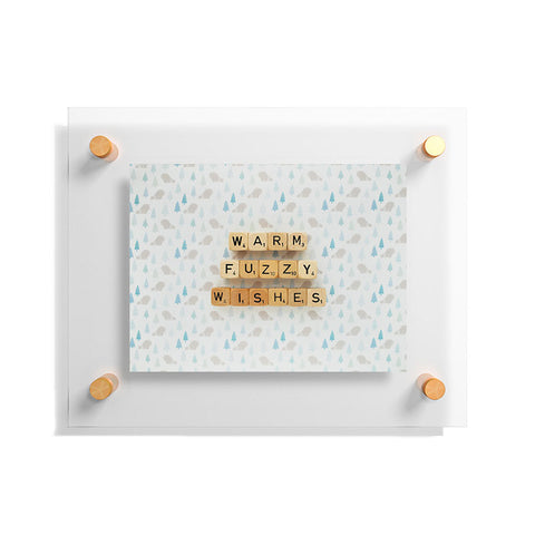 Happee Monkee Warm Fuzzy Wishes Floating Acrylic Print