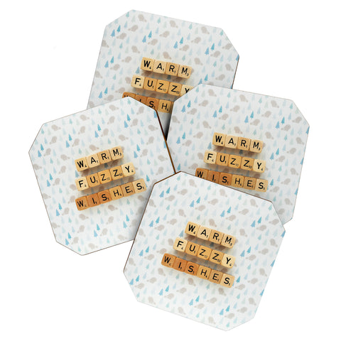 Happee Monkee Warm Fuzzy Wishes Coaster Set