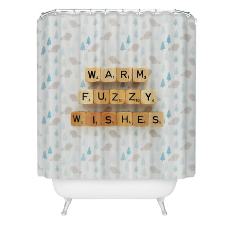 Happee Monkee Warm Fuzzy Wishes Shower Curtain