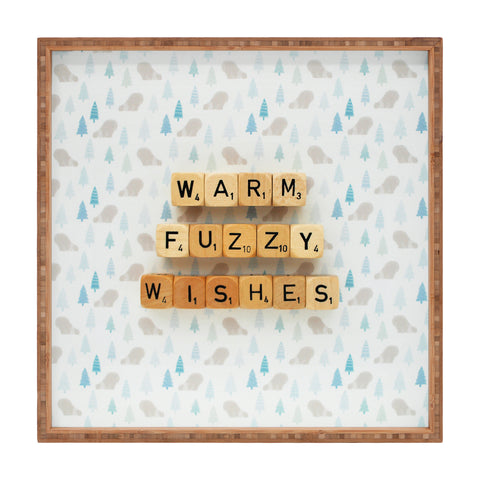 Happee Monkee Warm Fuzzy Wishes Square Tray