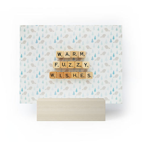 Happee Monkee Warm Fuzzy Wishes Mini Art Print