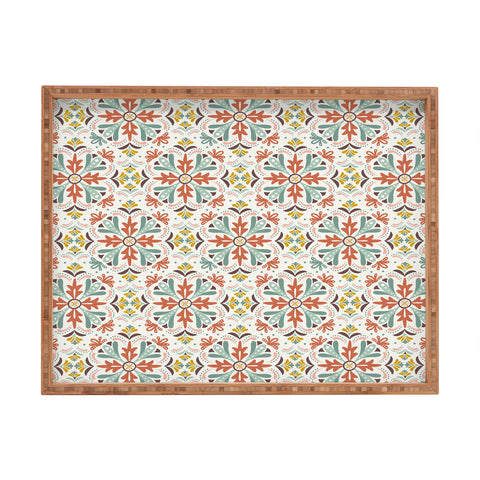 Heather Dutton Andalusia Ivory Sun Rectangular Tray