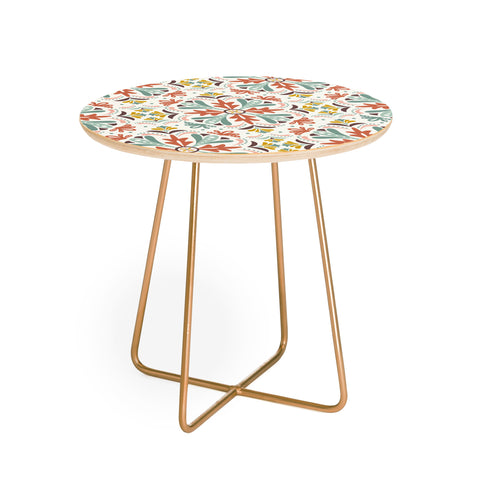 Heather Dutton Andalusia Ivory Sun Round Side Table