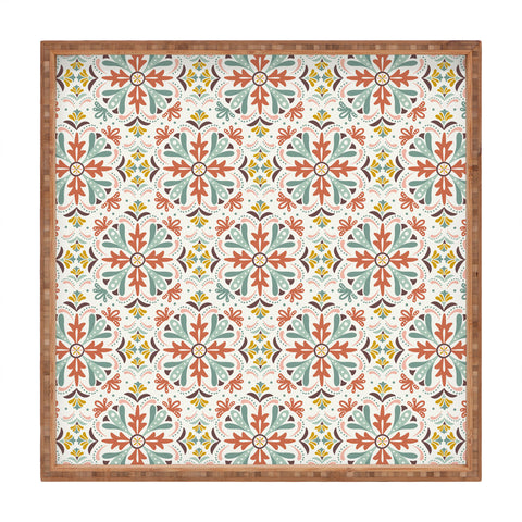 Heather Dutton Andalusia Ivory Sun Square Tray