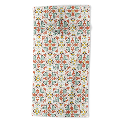 Heather Dutton Andalusia Ivory Sun Beach Towel
