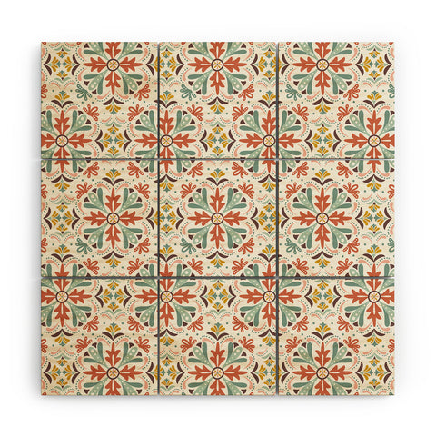 Heather Dutton Andalusia Ivory Sun Wood Wall Mural