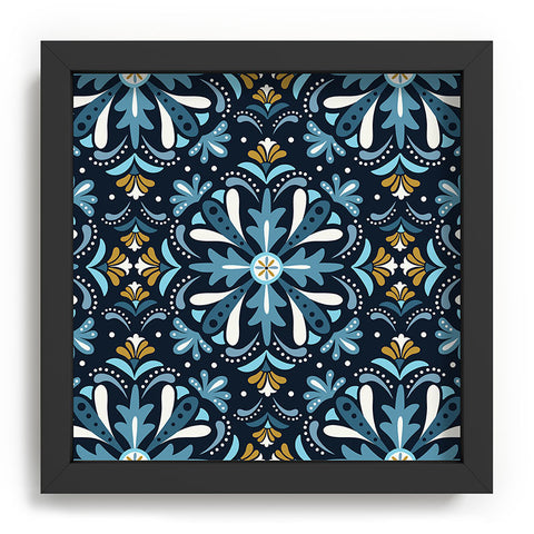 Heather Dutton Andalusia Midnight Blues Recessed Framing Square