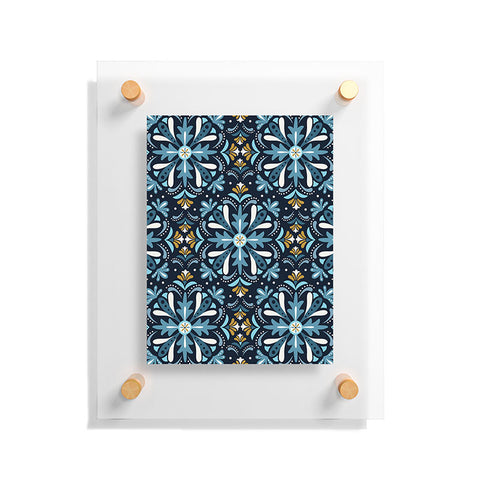 Heather Dutton Andalusia Midnight Blues Floating Acrylic Print