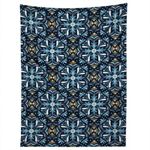 Heather Dutton Andalusia Midnight Blues Tapestry