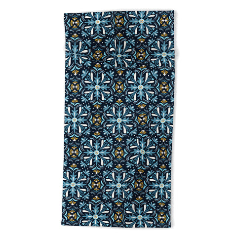 Heather Dutton Andalusia Midnight Blues Beach Towel