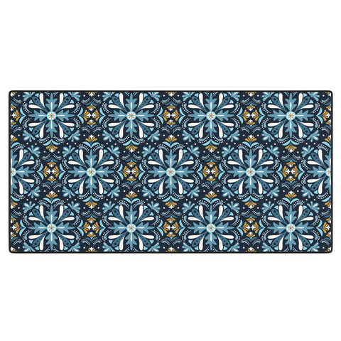 Heather Dutton Andalusia Midnight Blues Desk Mat