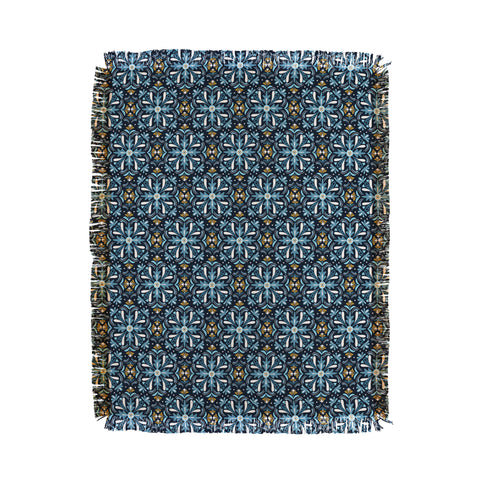 Heather Dutton Andalusia Midnight Blues Throw Blanket