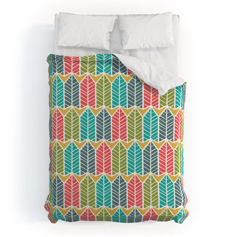 Heather Dutton Arboretum Leafy Multi Duvet Cover