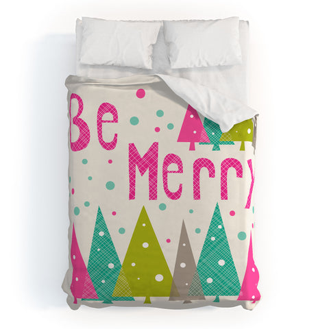 Heather Dutton Be Merry Duvet Cover