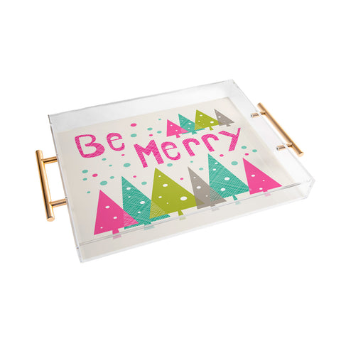 Heather Dutton Be Merry Acrylic Tray
