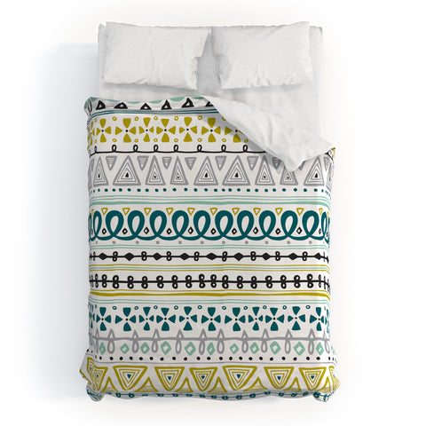 Heather Dutton Boho Market Stripe Duvet Cover