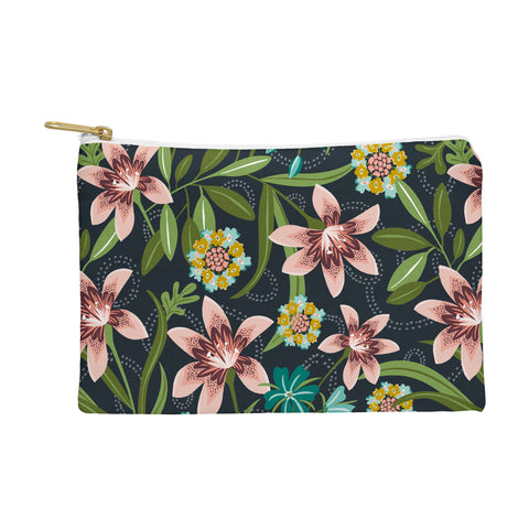Heather Dutton Brise de Jardin Midnight Blush Pouch