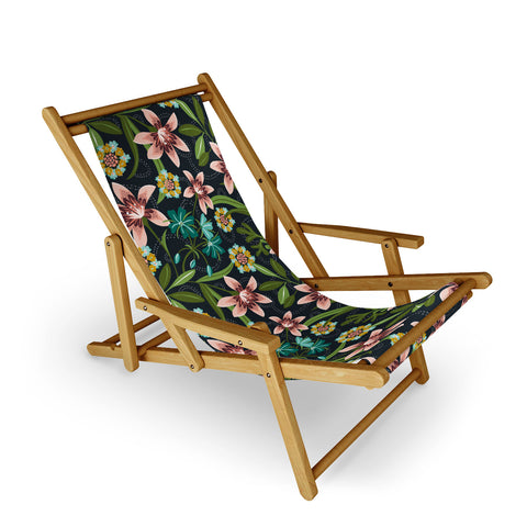 Heather Dutton Brise de Jardin Midnight Blush Sling Chair