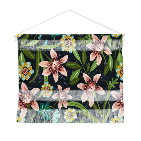 Heather Dutton Brise de Jardin Midnight Blush Wall Hanging Landscape