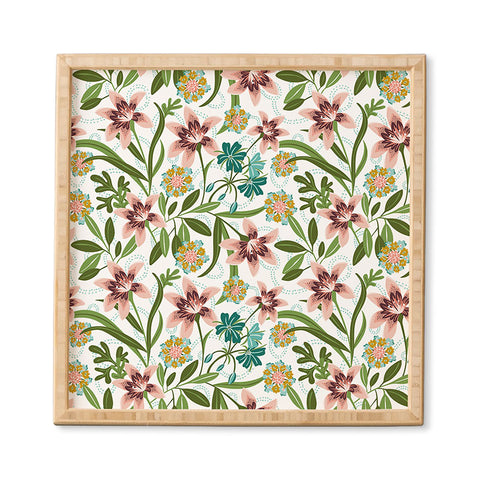 Heather Dutton Brise de Jardin White Blush Framed Wall Art
