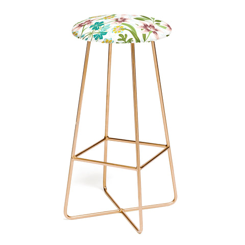 Heather Dutton Brise de Jardin White Blush Bar Stool