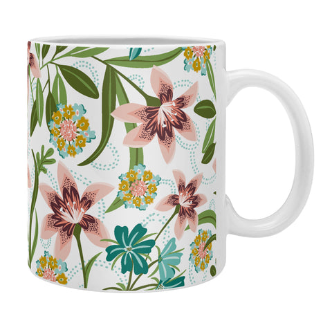 Heather Dutton Brise de Jardin White Blush Coffee Mug