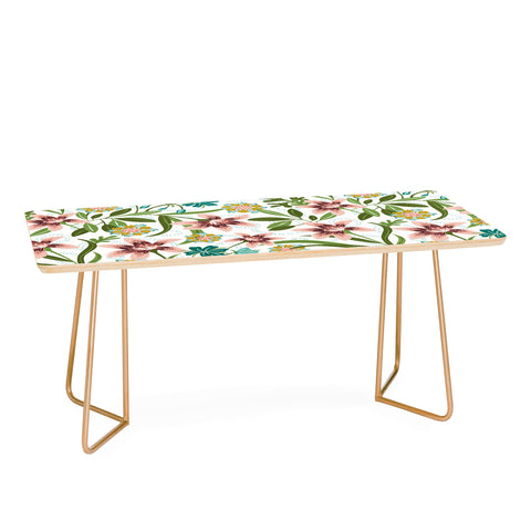 Heather Dutton Brise de Jardin White Blush Coffee Table