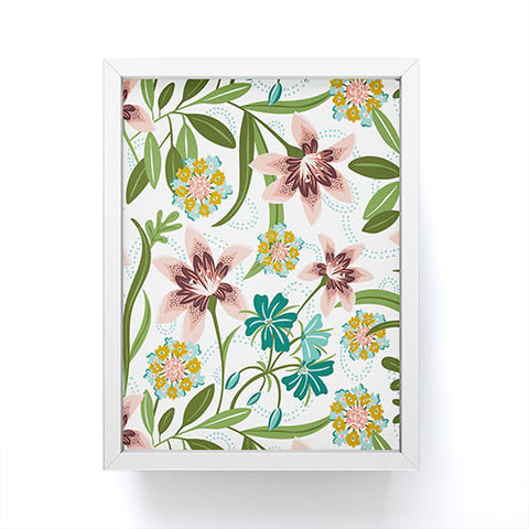 Heather Dutton Brise de Jardin White Blush Framed Mini Art Print