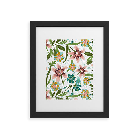 Heather Dutton Brise de Jardin White Blush Framed Art Print