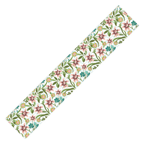 Heather Dutton Brise de Jardin White Blush Table Runner