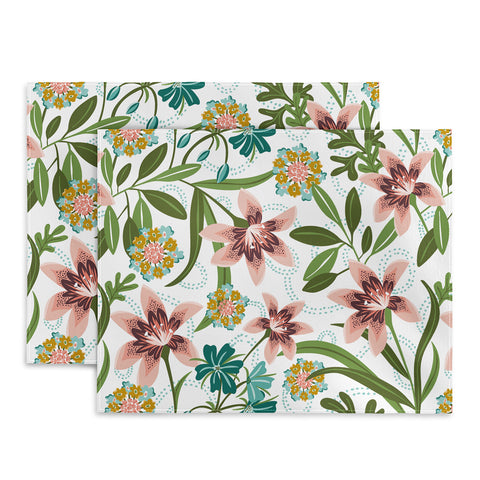 Heather Dutton Brise de Jardin White Blush Placemat