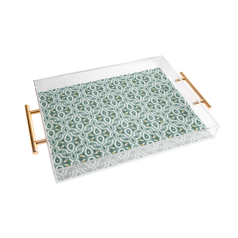 Heather Dutton Broderie Eucalyptus Acrylic Tray