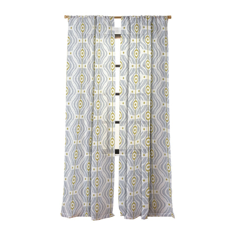 Heather Dutton Bungalow Grey Sheer Window Curtain