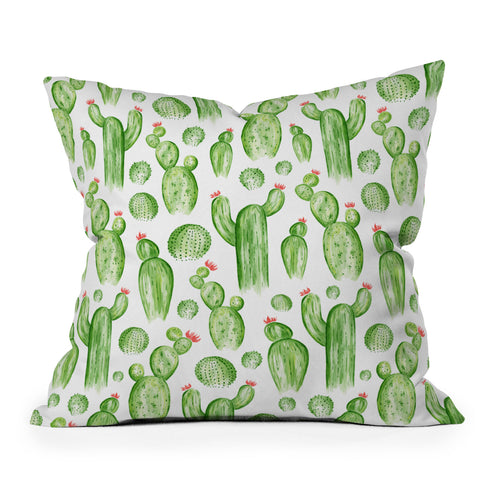 Heather Dutton Cactus Gardens Outdoor Throw Pillow