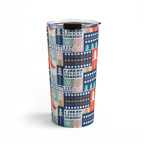 Heather Dutton Christmas Collage Chill Travel Mug