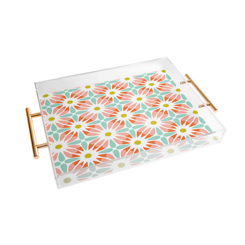 Heather Dutton Crazy Daisy Sorbet Acrylic Tray