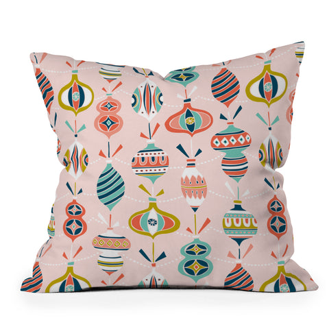 Heather Dutton Decorated Blush Outdoor Throw Pillow